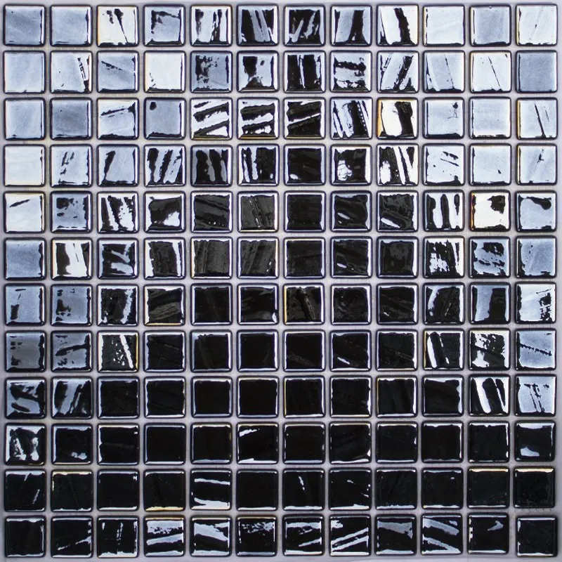 Мозаика Titanium Black Brush – Vidrepur#1