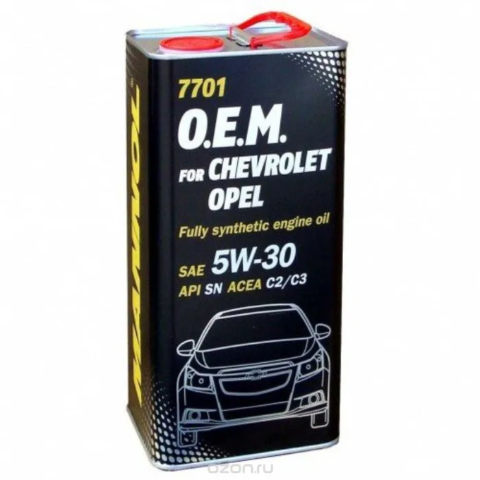 Моторное масло Mannol 7701 O.E.M.for Chevrolet Opel 5W-30 GM dexos2 1л#4