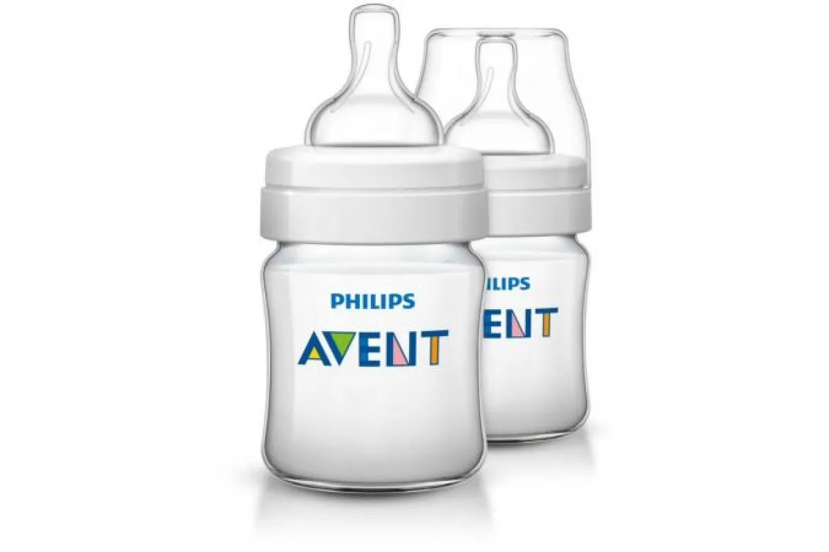 Бутылочки для кормления 125 мл 2 шт. соска с потоком для новорожденного AV048#1