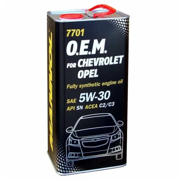 Моторное масло Mannol_7701 O.E.M.for Chevrolet Opel 5W-30 GM dexos2 4л (Metal)#1