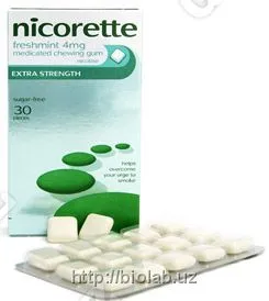 Жевательная резинка nicorette#1