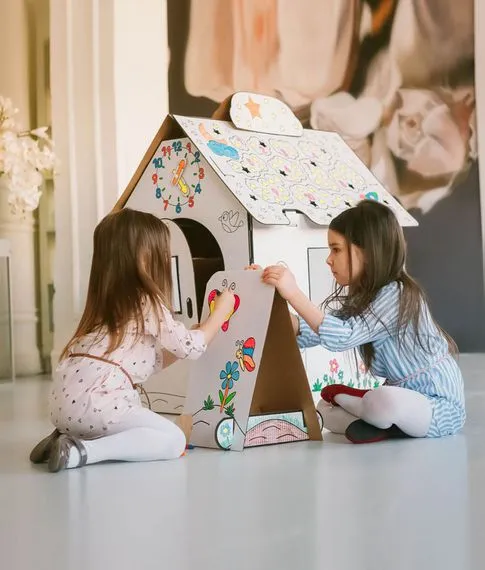 Развивающий домик-раскраска из картона Kids Picasso#4