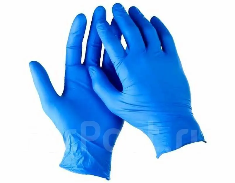 Перчатки одноразовые нестерильные, нитриловые M синие (WRP/Малайзия)#2