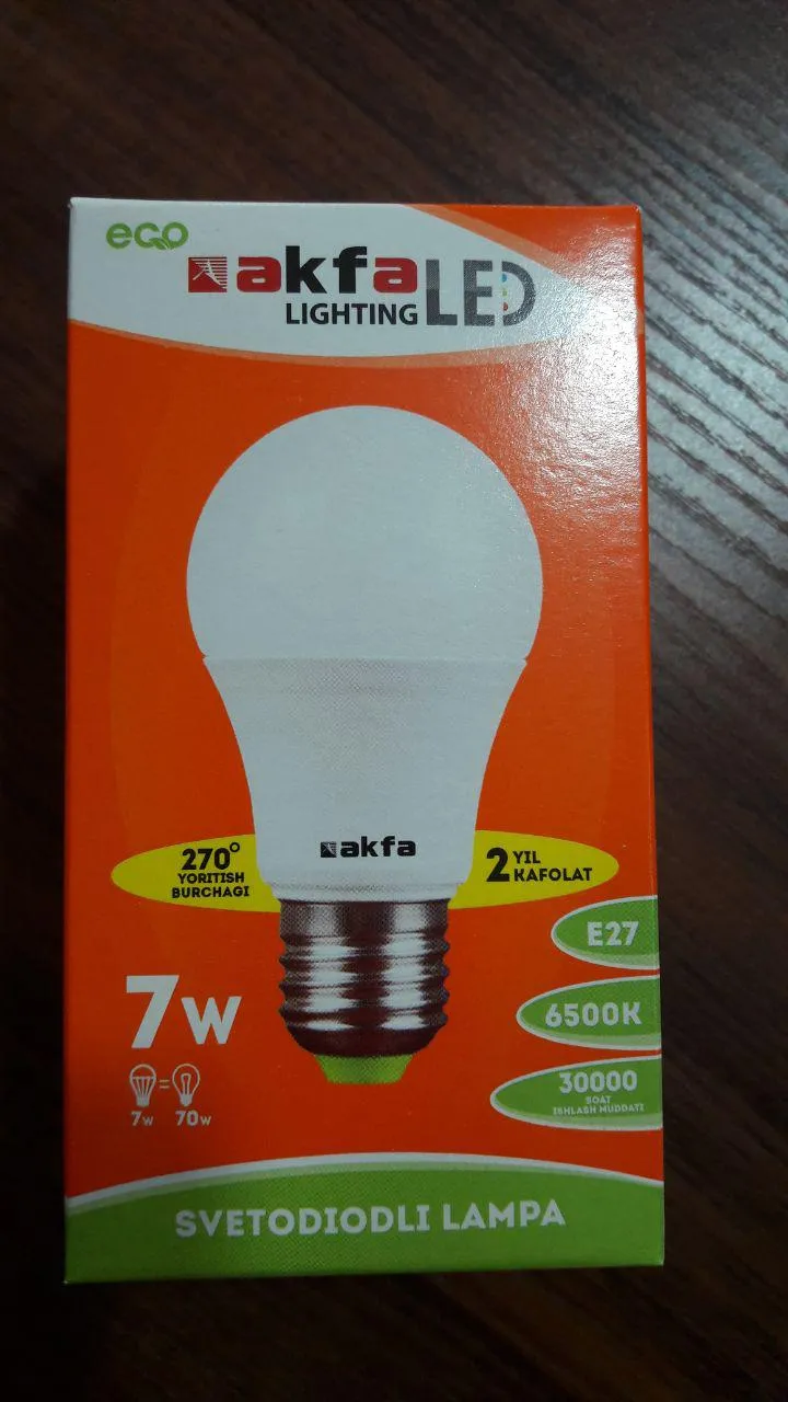 Светодиодная лампа LED Econom A60-M 1 E27 6000K ELT#1