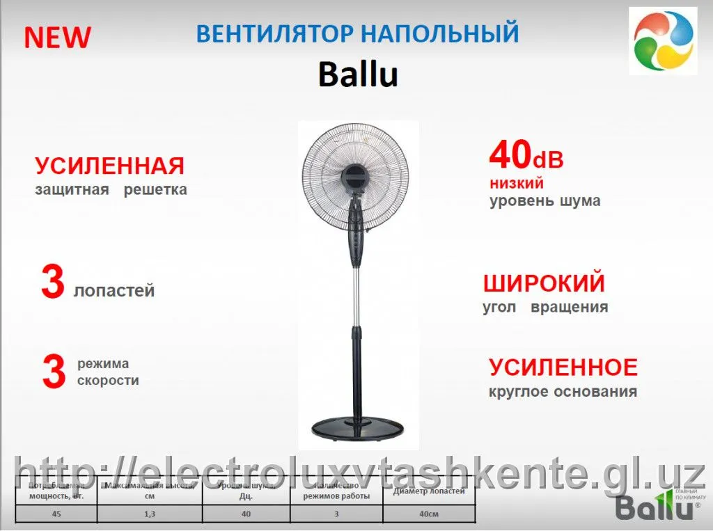 Напольный вентилятор Ballu BFF-805#1