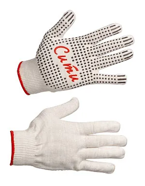 Трикотажные перчатки с точечным ПВХ-покрытием «Сити»#1