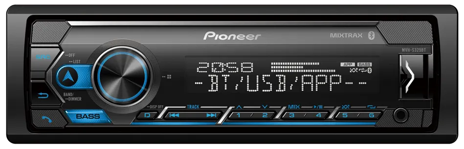 Автомагнитола Pioneer MVH-S325BT с технологией bluetooth#1