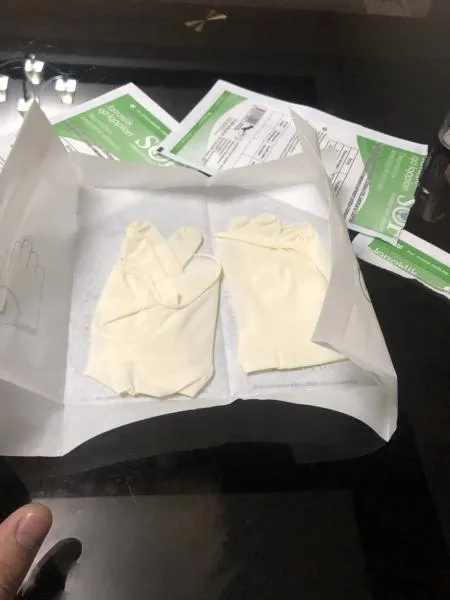 Перчатки стерильные хирургические из каучукового латекса размером 7,0 , 7,5#4