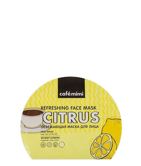 Освежающая тканевая маска для лица CAFÉ MIMI#1