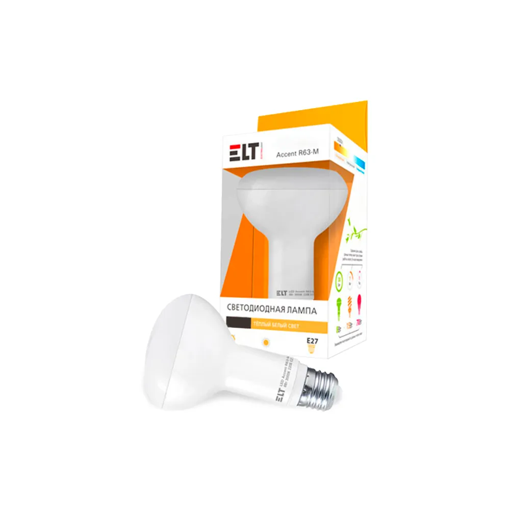 Светодиодная лампа LED Accent R63-M 8W E27 6000К ELT#1