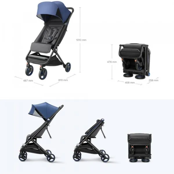 Коляска Xiaomi MITU Baby Folding Stroller (синий)#2