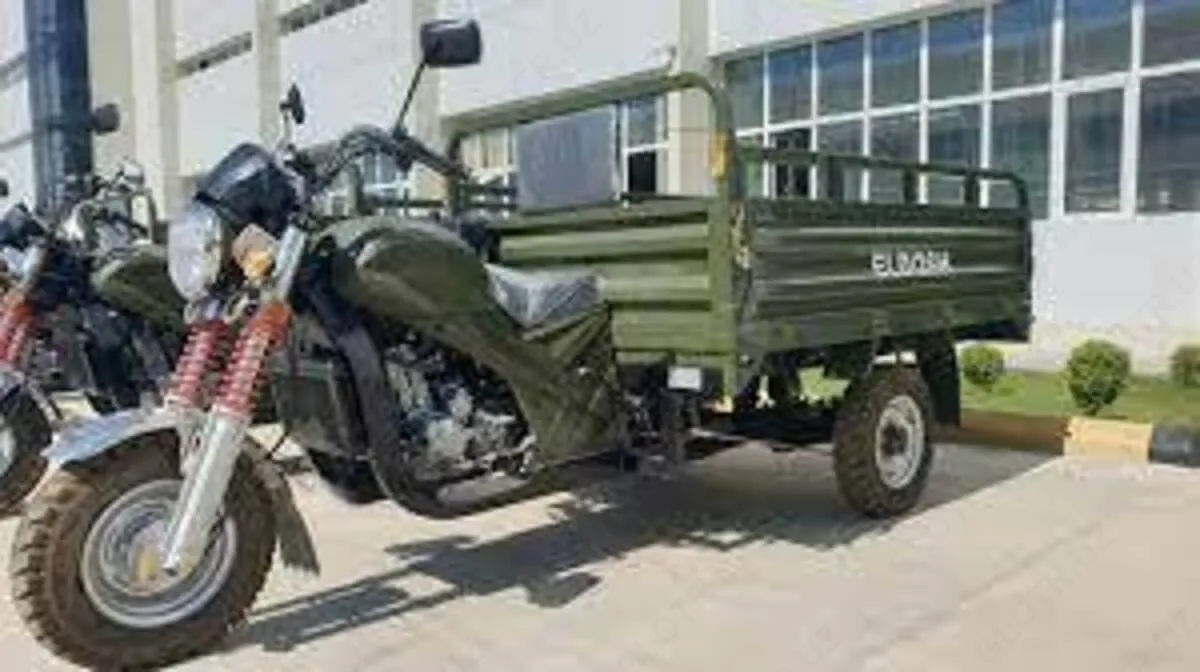 Муравей, трехколесный грузовой мотоцикл ELDOSH 200 CC №1, болотный цвет#1