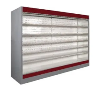 Холодильная горка Ариада Полтава ВС79-2500 (с зеркальными боковинами, красная)#1