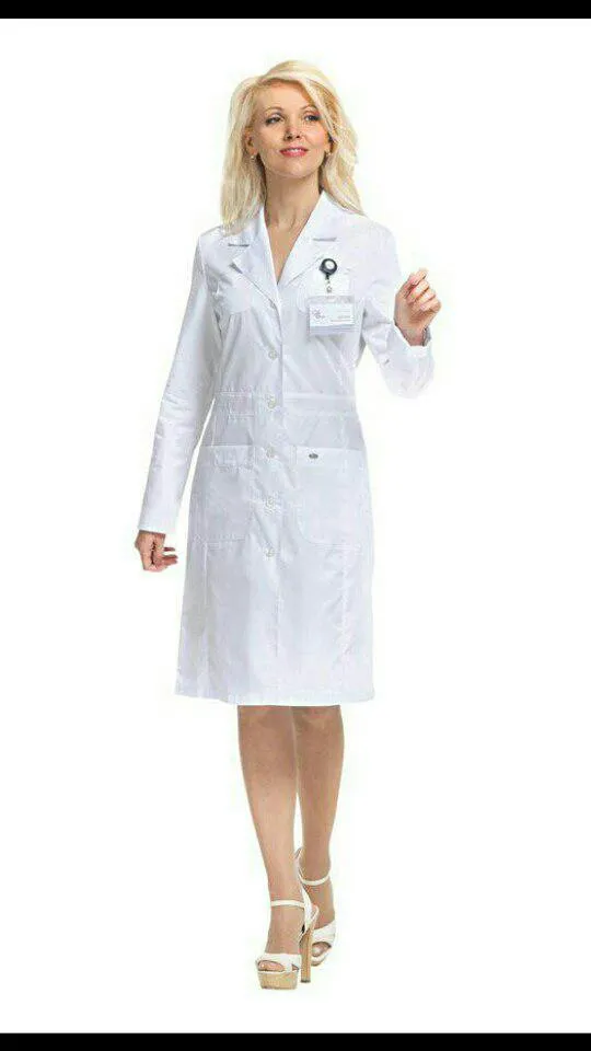 Медицинский халат из 100% х.б. с логотипом#1
