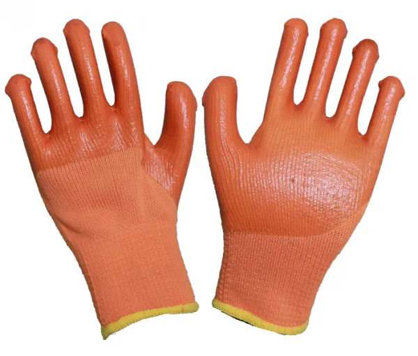 Перчатки "Утепленные оранжевые" ПВХ#1