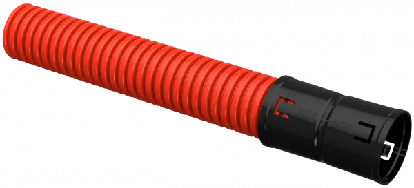 Труба гофрированная двустенная ПНД d=50мм красная (50м) IEK#1