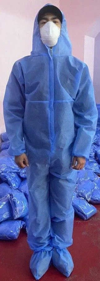 Одноразовый химический костюм от коронавируса#1
