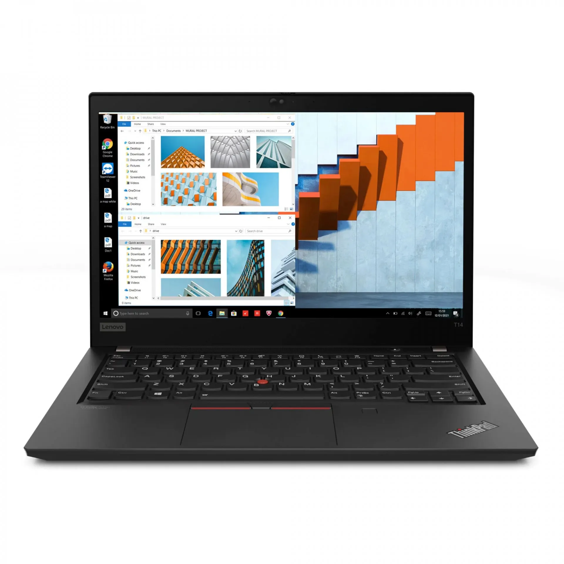 Ноутбук Lenovo ThinkPad T14 Gen 2 / 20W000T2US / 14.0" Full HD 1920x1080 IPS / Core™ i5-1135G7 / 16 GB / 512 GB SSD#1