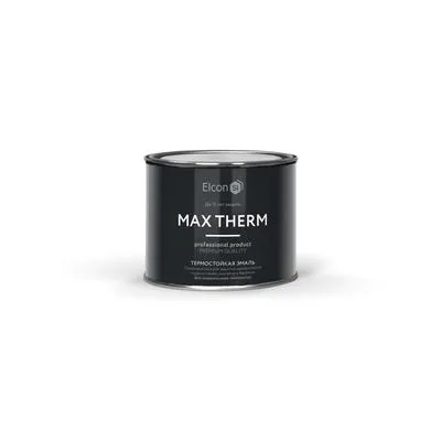 Термостойкая антикоррозийная эмаль Max Therm черный 0,4кг; 1000°С#1