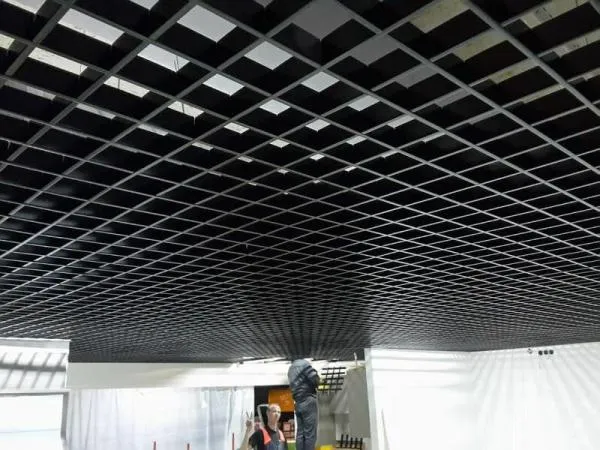 Потолок металлический подвесной Грильято 100х100 мм#5