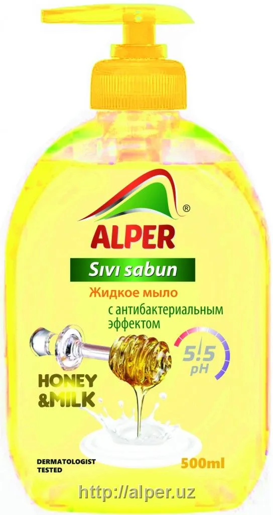Жидкое мыло “Alper” - Мёд и молоко 500 мл#1