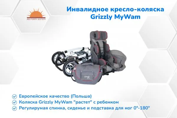 Инвалидное кресло-коляска детская Grizzly MyWam (ПОЛЬША) в наличии!#6