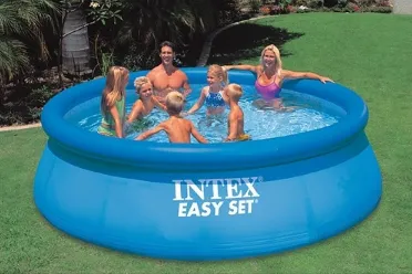 Надувной бассейн Intex круглый Easy Set 396х84 см#1