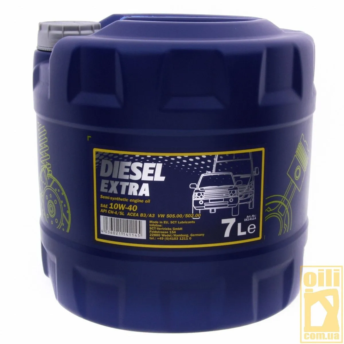Моторное масло Mannol DIESEL EXTRA 10w40  API CH-4/SL 10 л#3