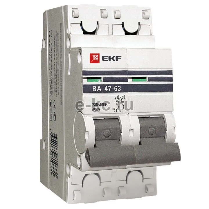 Автоматический выключатель ВА 47-63, 1P 0,5А (C) 4,5kA EKF 8600 2#3