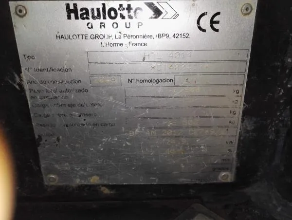 Телескопический дизельный погрузчик Haulotte HTL 4014#6