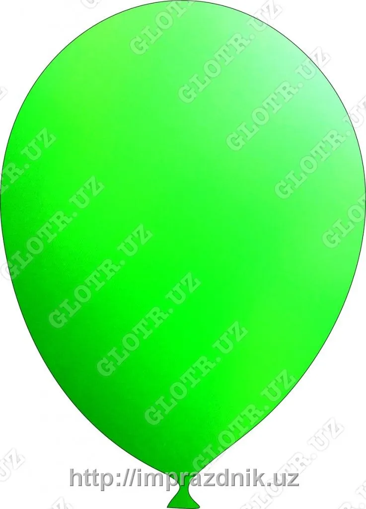Латексный шар 9"/23см "Зеленый" 100шт#1
