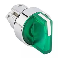 Переключатель ХB4 зеленый с подсветкой, с короткой ручкой EKF PROxima#1