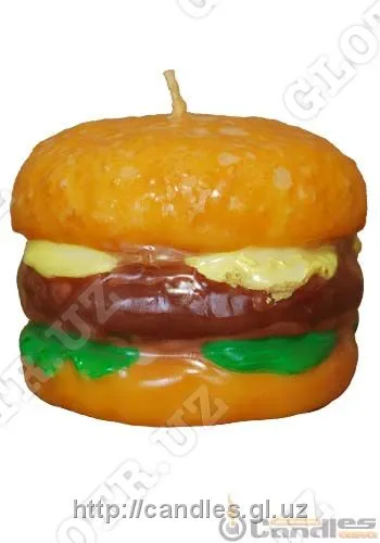 Свеча декоративная "Гамбургер"#1