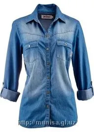 Рубашка джинсовая#2