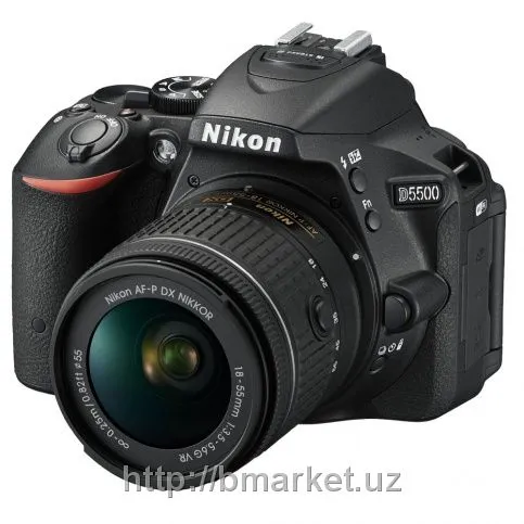Nikon D5500 Kit 18-55 VR AF-P (черный)#1