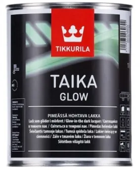 Лак Tikkurila светящийся в темноте TAIKA GLOW матовый#1