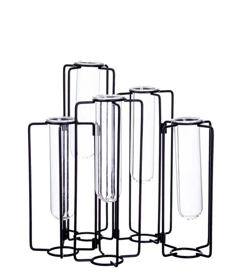 Декоративная подставка с 5 стеклянными колбами ( 25 см)#1