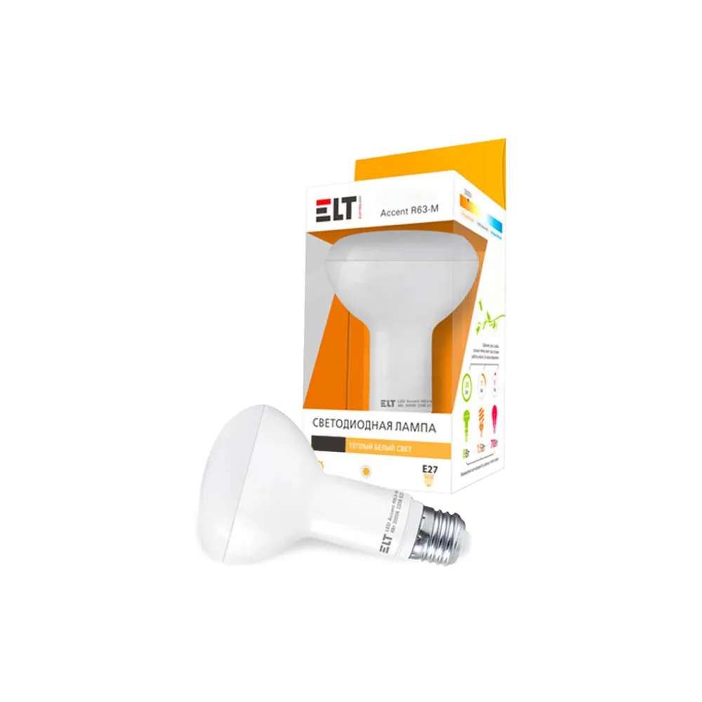 Светодиодная лампа LED Accent R63-M 8W E27 4000К ELT#1