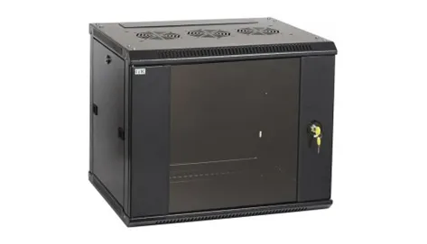 ITK Шкаф серверный W 6U 600x450 мм дверь стекло, RAL9005#1