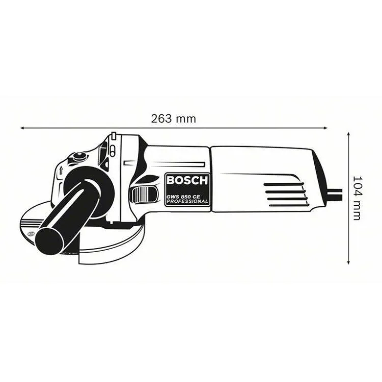 Угловая шлифмашина Bosch GWS 850 CE Professional#2