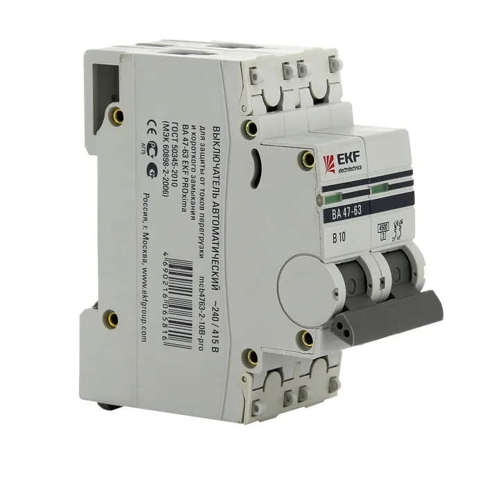 Автоматический выключатель ВА 47-63, 1P 0,5А (C) 4,5kA EKF 8600 2#2