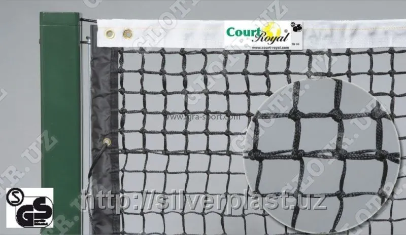 Оборудование для тенниса (Сетка теннисная, черная 3,4 мм)#1