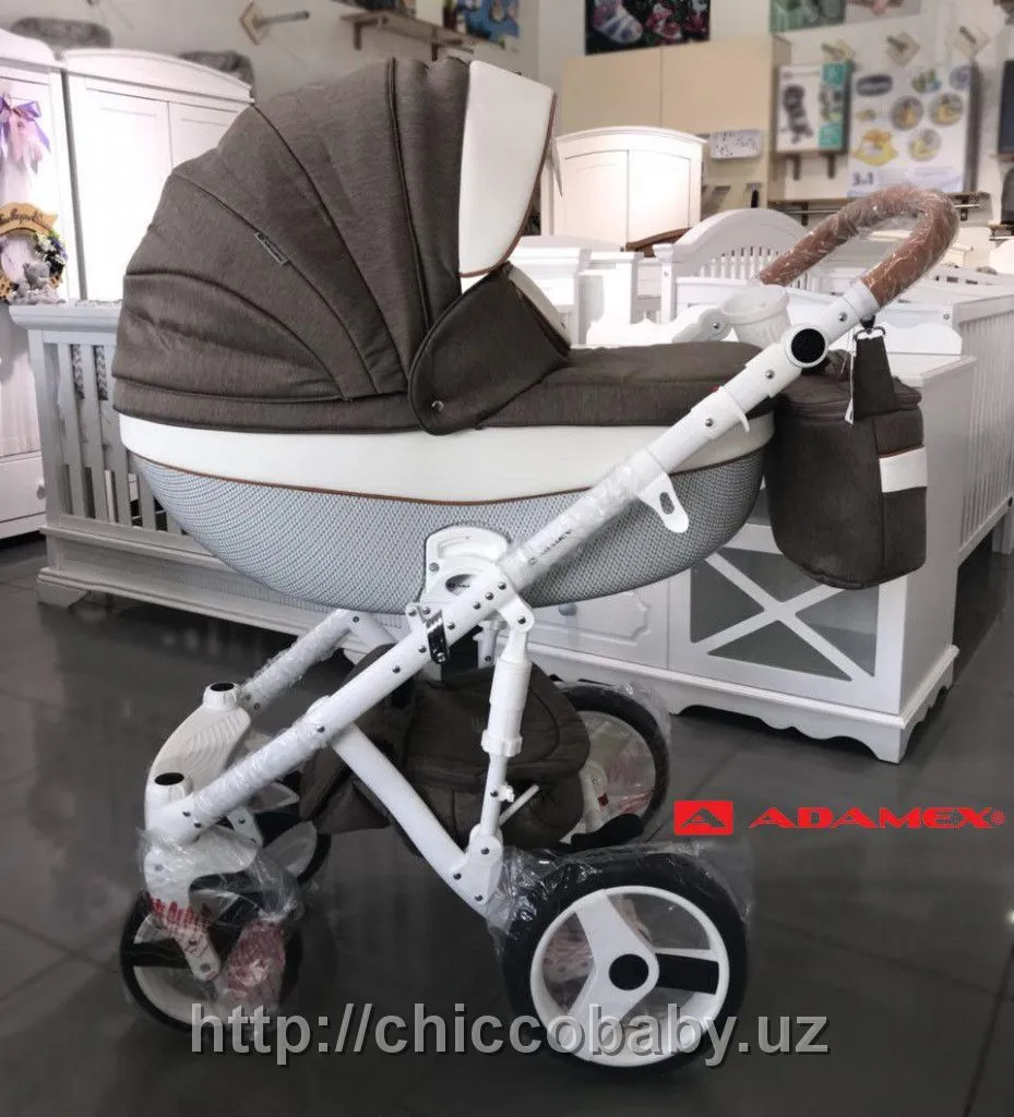 Детская коляска Adamex Monte Carbon 3в1#3