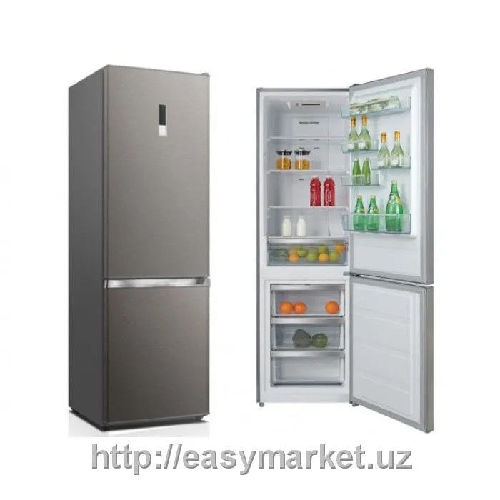 Холодильник Midea HD-400RWE1N(ST) Стальной#1