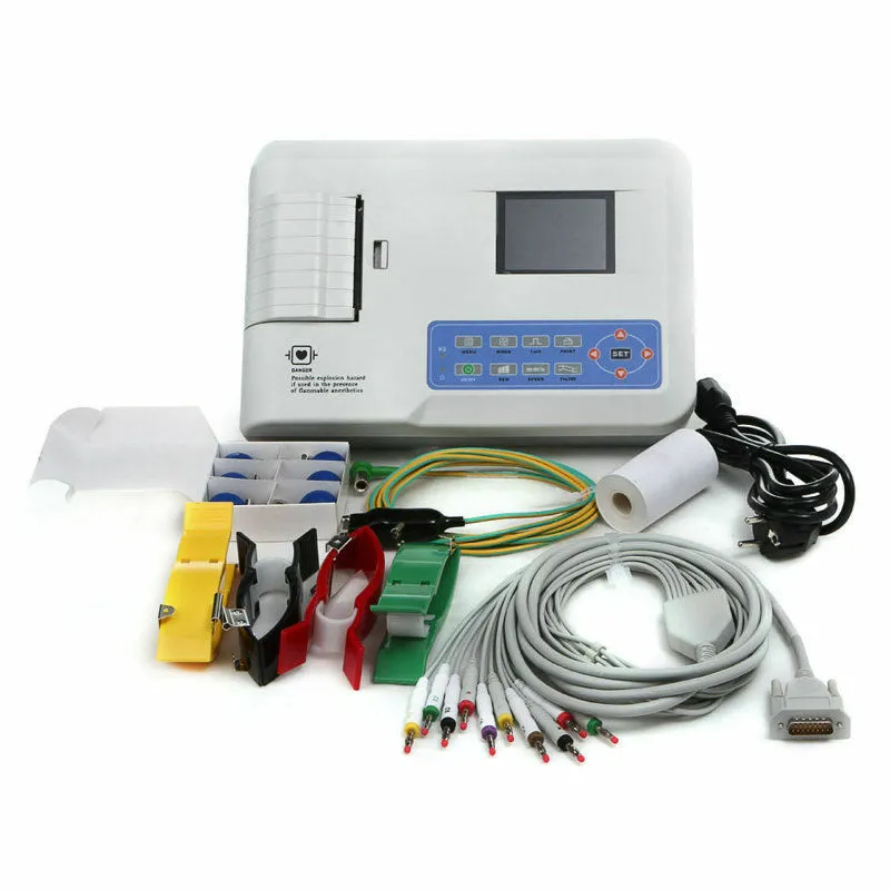 Цифровой  3-канальный электрокардиограф Contec ECG-300G#4