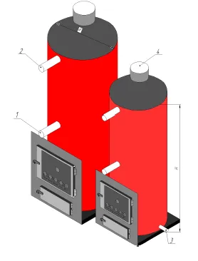 Вертикальные котлы работающие на газе с инжекционной горелкой#1