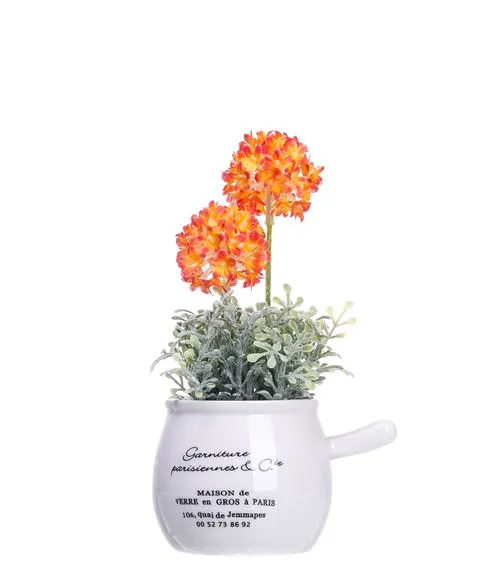 Декоративный керамический ковш с цветком (18 см) №306#1