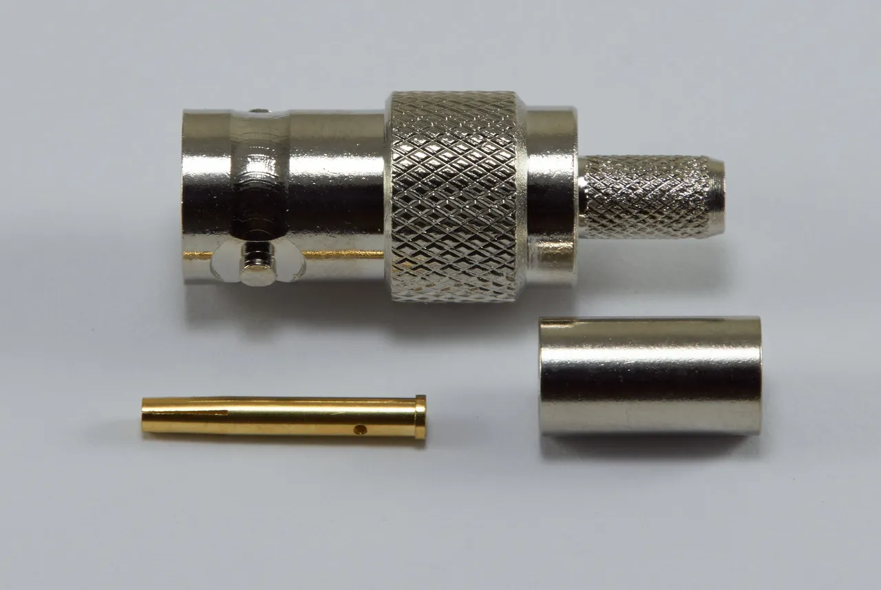 Разъём BNC female для коаксиального кабеля диаметром 5 мм#2