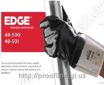 Перчатки  EDGE®  48-500 (полностью покрытая манжета).#1