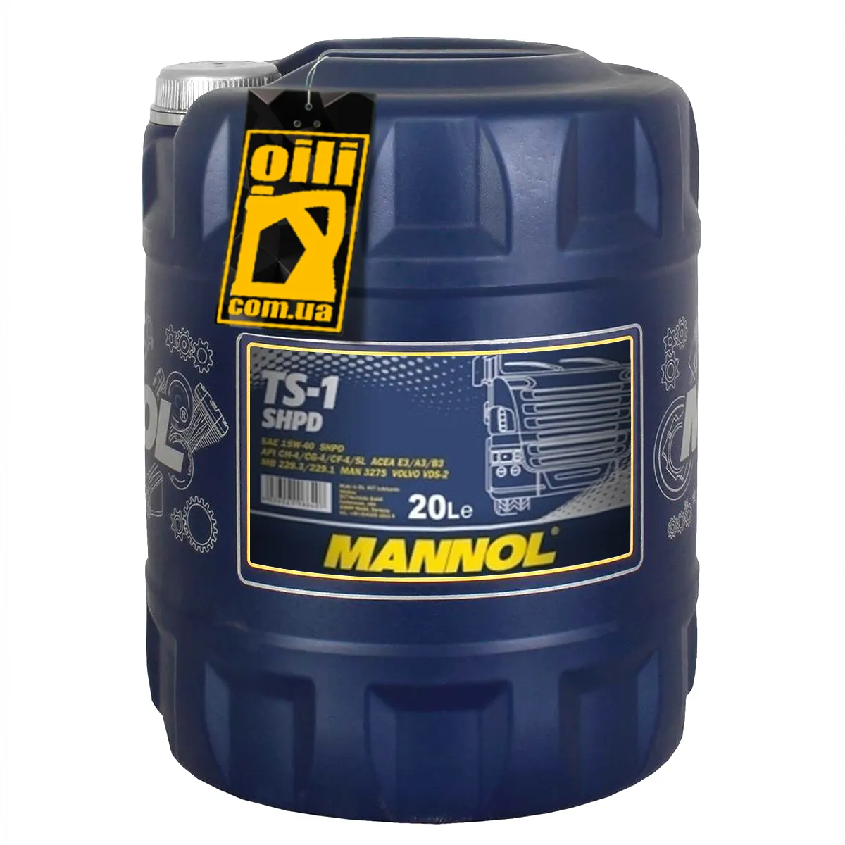 Моторное масло Mannol TS-1  15w40 SHPD  API CH-4/CG-4/CF-4/SL  60 л#2